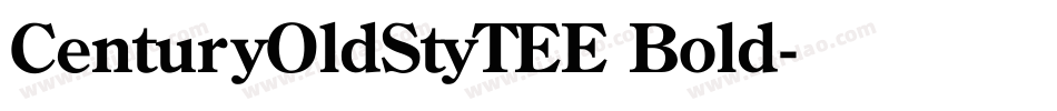 CenturyOldStyTEE Bold字体转换